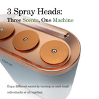 Coral Scent Trio Smart Diffuser Combo – Diffuser Machine + 3 x 300ml Aroma Oils