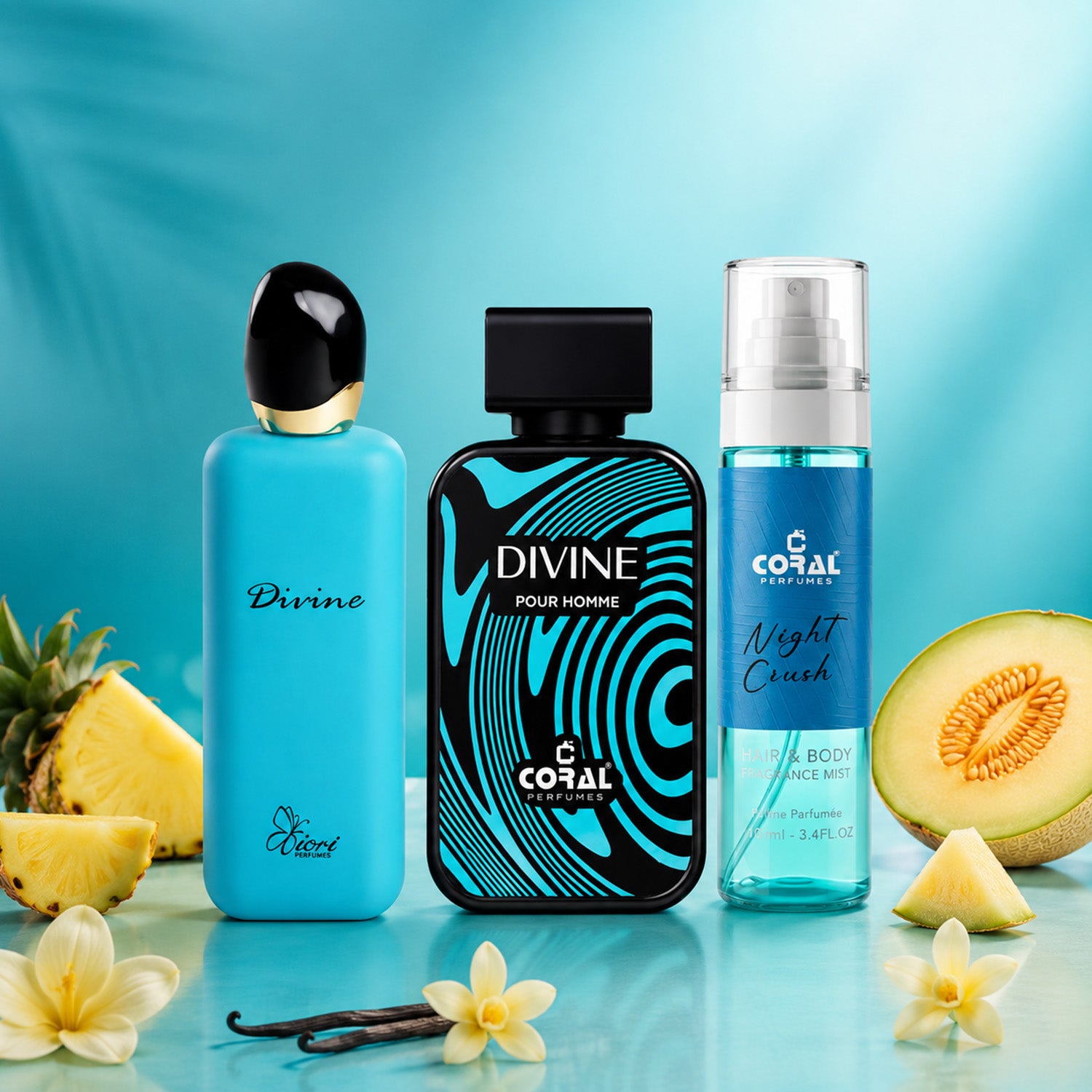 Divine Summer Combo For Men & Women - 3 x 100ml