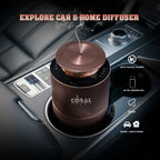Coral Aroma Explore Car Diffuser - Rose Gold + 20Ml Oil