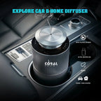 Coral Aroma Explore Car Diffuser - Silver + 20Ml Oil