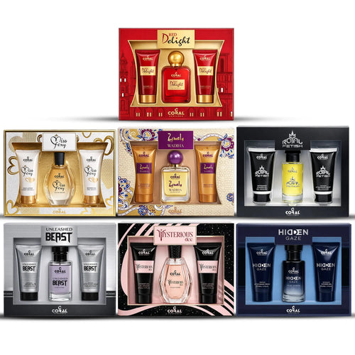 Coral 7-Piece Perfume Gift Set – For Men & Women | Premium Gifting Collection