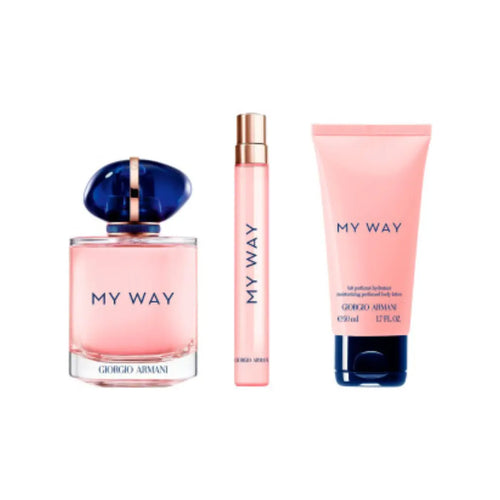 ARMANI MY WAY EDP 90ML + B/L 50ML + 10ML SET FOR WOMEN