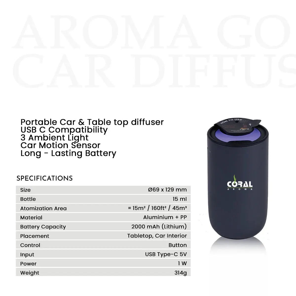 Aroma Go Car Diffuser