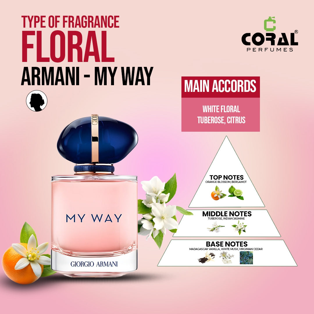 Armani My Way For Women Eau De Parfum 90Ml