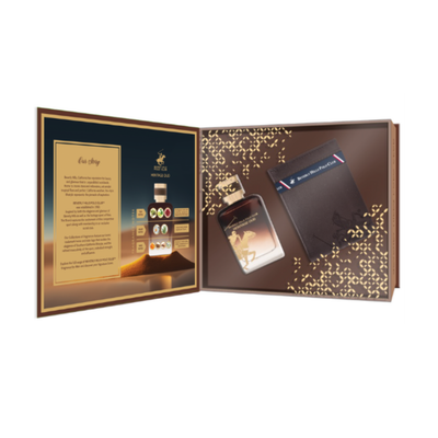 BEVERLY HILLS POLO CLUB HERITAGE OUD EDP 100ML + WALLET SET FOR MEN