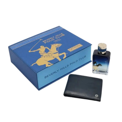 BEVERLY HILLS POLO CLUB TROPHY EDP 100ML + WALLET SET FOR MEN