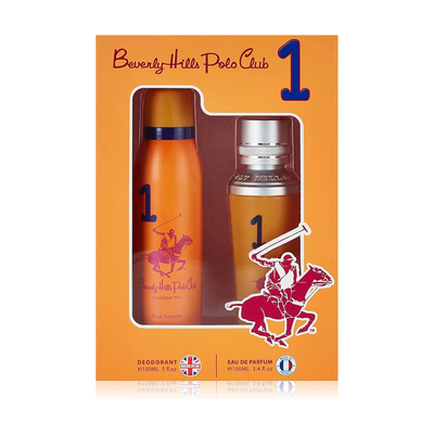 Beverly Hills Polo Sport Club No.1 EDP For Women  50ml + Deodorant 150ml Set