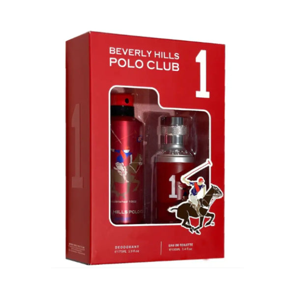 BEVERLY HILLS POLO SPORT CLUB NO.1 EDT 50ML+ SPORT DEODORANT 175 ML SET FOR MEN