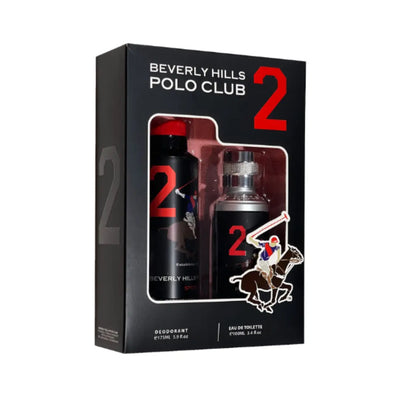 BEVERLY HILLS POLO SPORT CLUB NO.2 EDT 50ML+ SPORT DEODORANT 175 ML SET FOR MEN