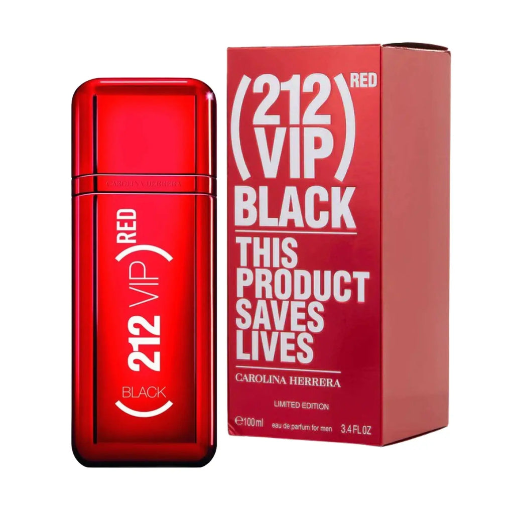 Carolina Herrera 212 Vip Black Red For Men EDP 100ml