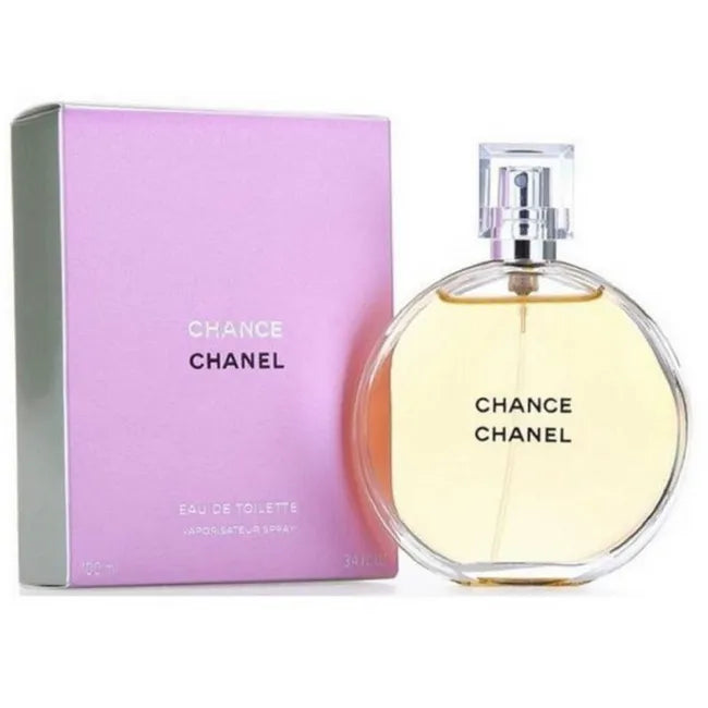Chanel Chance for Women Eau De Toilette 100ml bottle with elegant packaging, floral and fresh fragrance design.