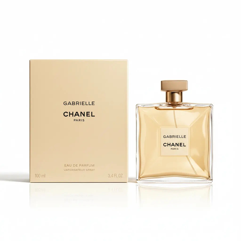 Chanel Gabrielle for Women Eau De Parfum 100ml box showing the elegant fragrance bottle and packaging.