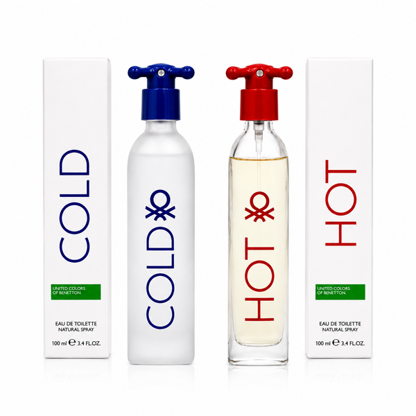 Benetton Hot & Cold Perfume Combo Set 100ml