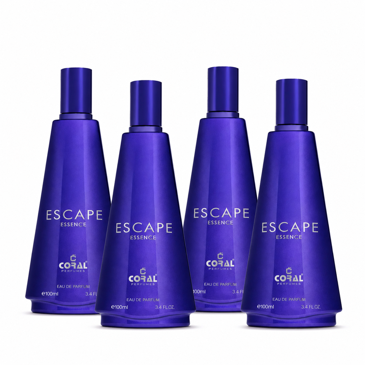 Coral Escape Essence For Women EDP 100ml - Combo of 4
