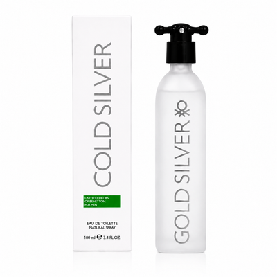 Benetton Cold Silver Eau de Toilette 100ml for Men