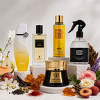 NAFAHAT AL JANNAH 70GM + SIZZLING PLEASURE FRAGRANCE MIST + WILD DESERT EXTRAIT DE PARFUM 80ML + CALMING WOOD HOME PERFUME 300ML + SERENE EDP 100 ML  5 PC COMBO
