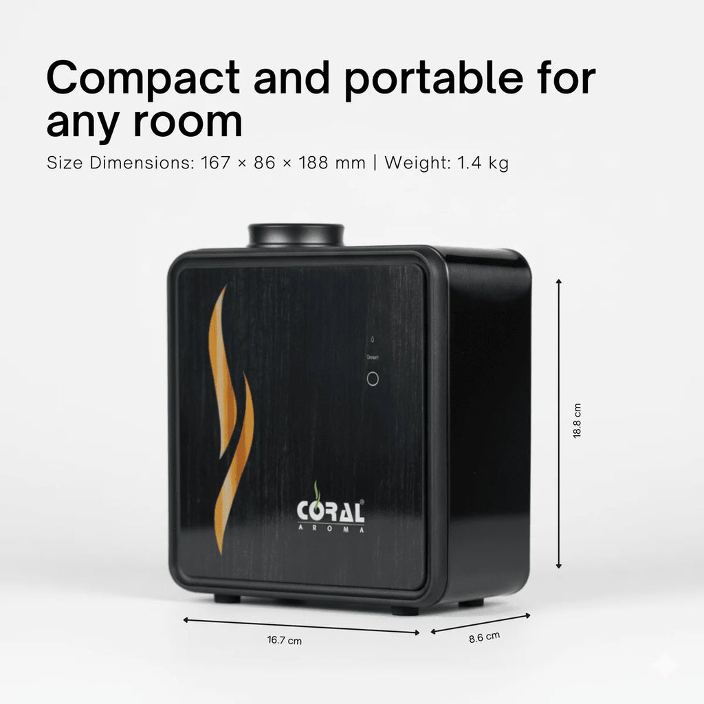 Coral Scent Aura Portable Aroma Diffuser + 200ml Aroma Oil