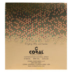 Coral Perfumes packaging with decorative design and product details.