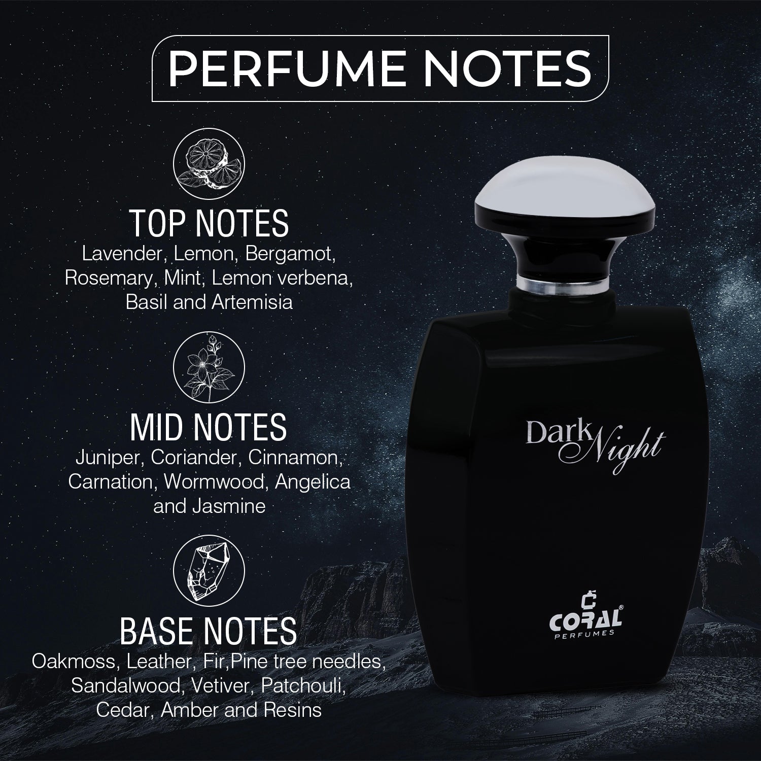 Coral Dark Night For Men EDP 100ml