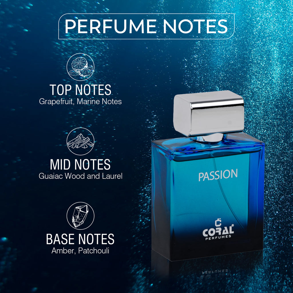 Coral Passion For Men EDP 100ml | Citrus Woody Men's Perfume