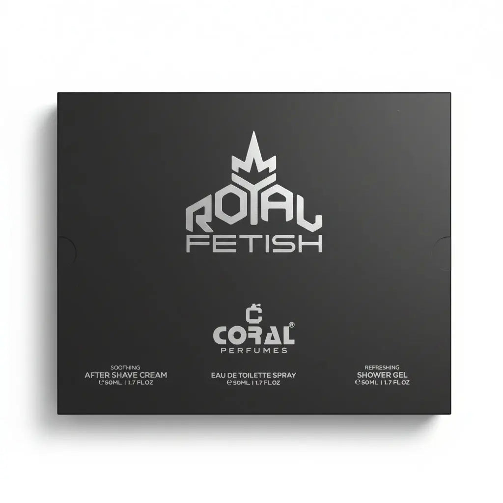 coral royal fetish pour homme gift set for men 50 ml edt fragrance 50 ml after shave 50 ml shower gel