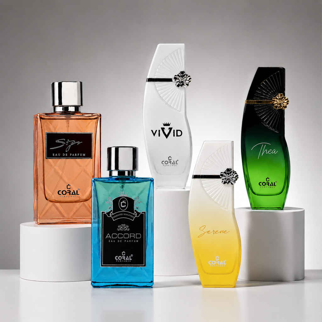 Coral Perfumes 5-Piece Eau de Parfum Gift Set for Men & Women