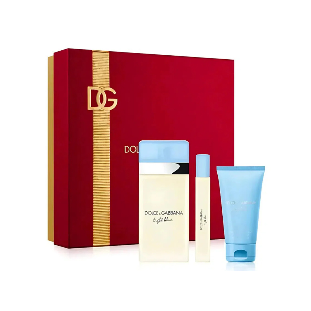 DOLCE & GABBANA LIGHT BLUE EDT 100ML + 10 ML + BC 50ML - SET FOR WOMEN