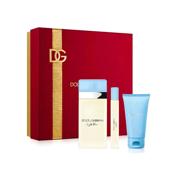 DOLCE & GABBANA LIGHT BLUE EDT 100ML + 10 ML + BC 50ML - SET FOR WOMEN