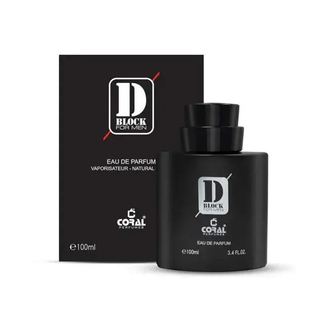Coral D Block Black For Men EDP 100ml Bin Kamal Perfumes