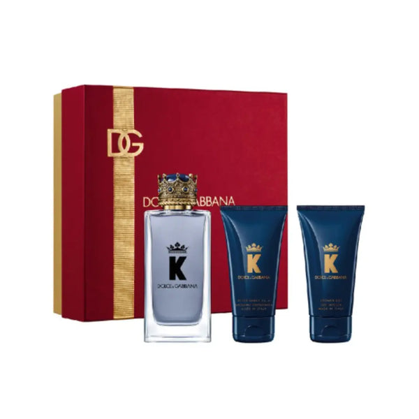 DOLCE & GABBANA K EDT 100ML + S/SB 50ML + SG 50ML - SET FOR MEN