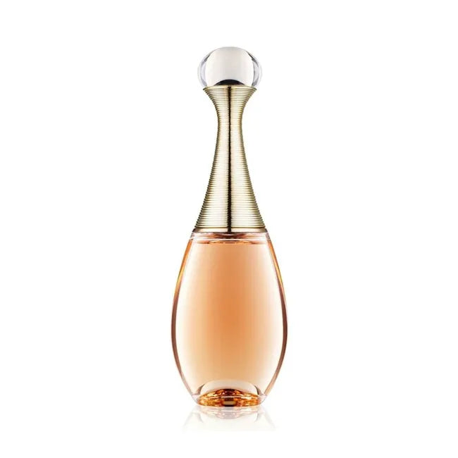 Christian Dior J'Adore Eau De Toilette 100ML bottle, elegant glass container with floral design, displayed on a neutral background.