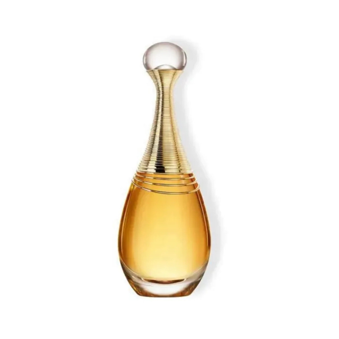 Dior J’adore Infinissime EDP for women, 100ML bottle with elegant floral design, showcasing luxurious perfume packaging.
