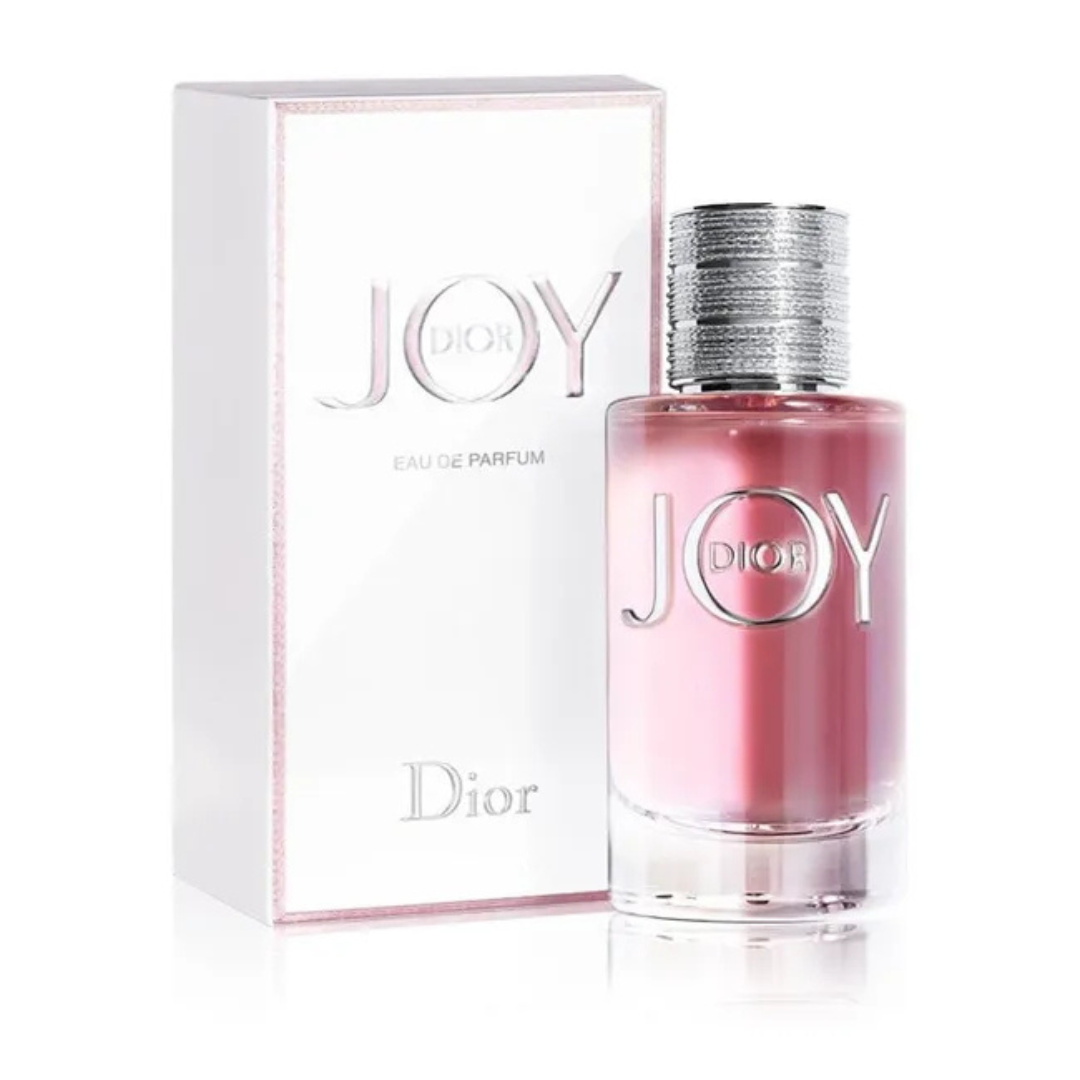 Dior Joy EDP for women 90ml bottle, elegant perfume with floral and citrus notes, displayed on a white background