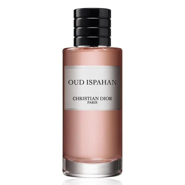 Dior Oud Ispahan EDP bottle for men and women, 125ml, elegant fragrance with oud and floral notes, displayed on a neutral background.