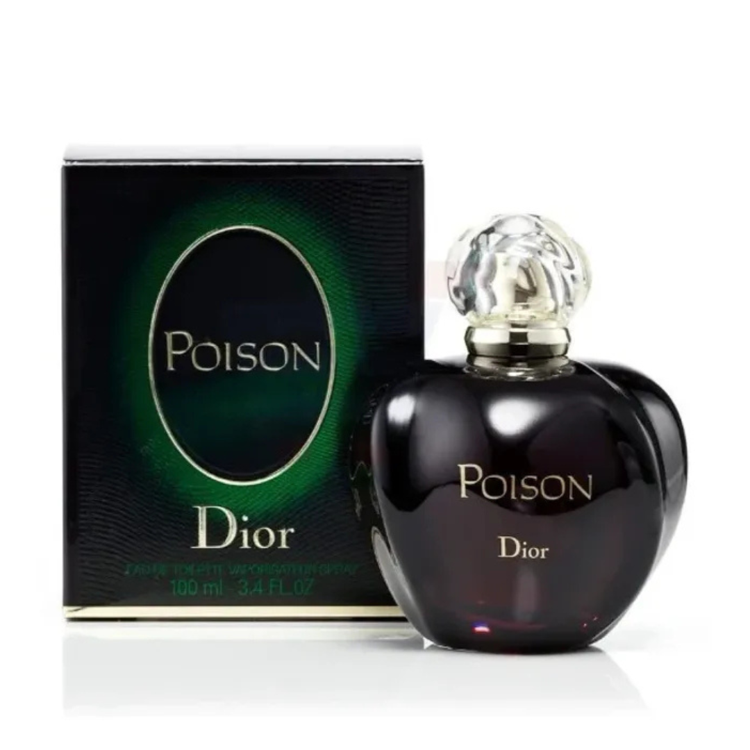 Dior Poison for Women Eau De Toilette 100ML bottle with elegant floral and amber fragrance details.