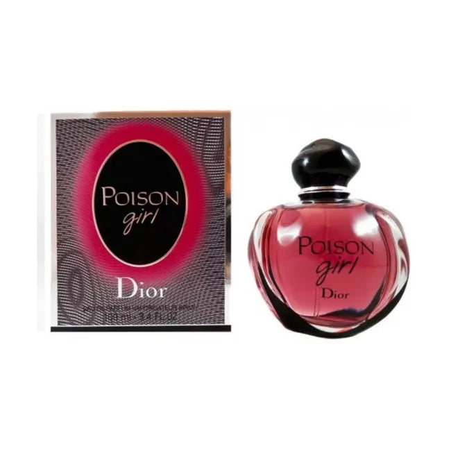 Dior Poison Girl EDP perfume bottle for women, 100ml, elegant fragrance bottle with floral and oriental design details