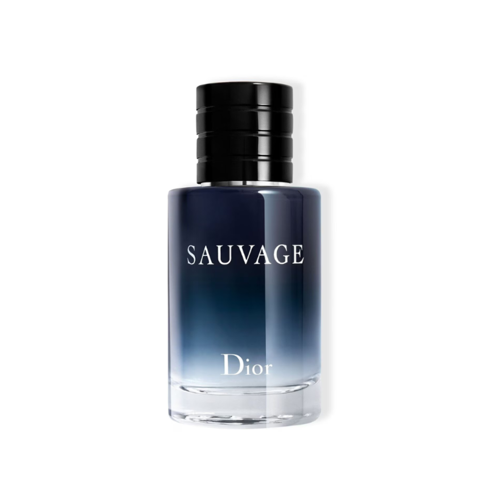 Dior Sauvage for Men Eau De Toilette 60ml bottle with sleek packaging and minimalist design.