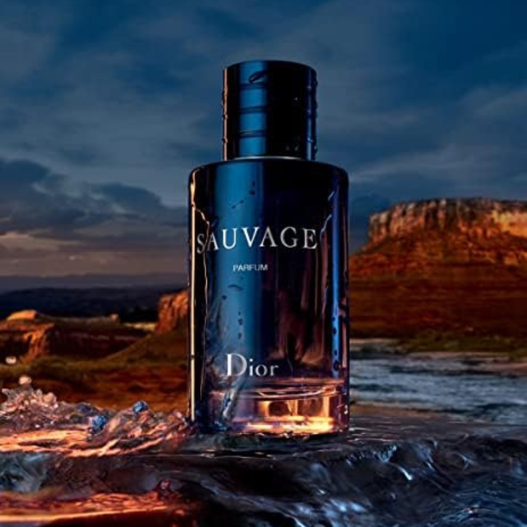 Dior Sauvage Parfum for Men 100ml bottle with sleek, modern design and clear fragrance label
