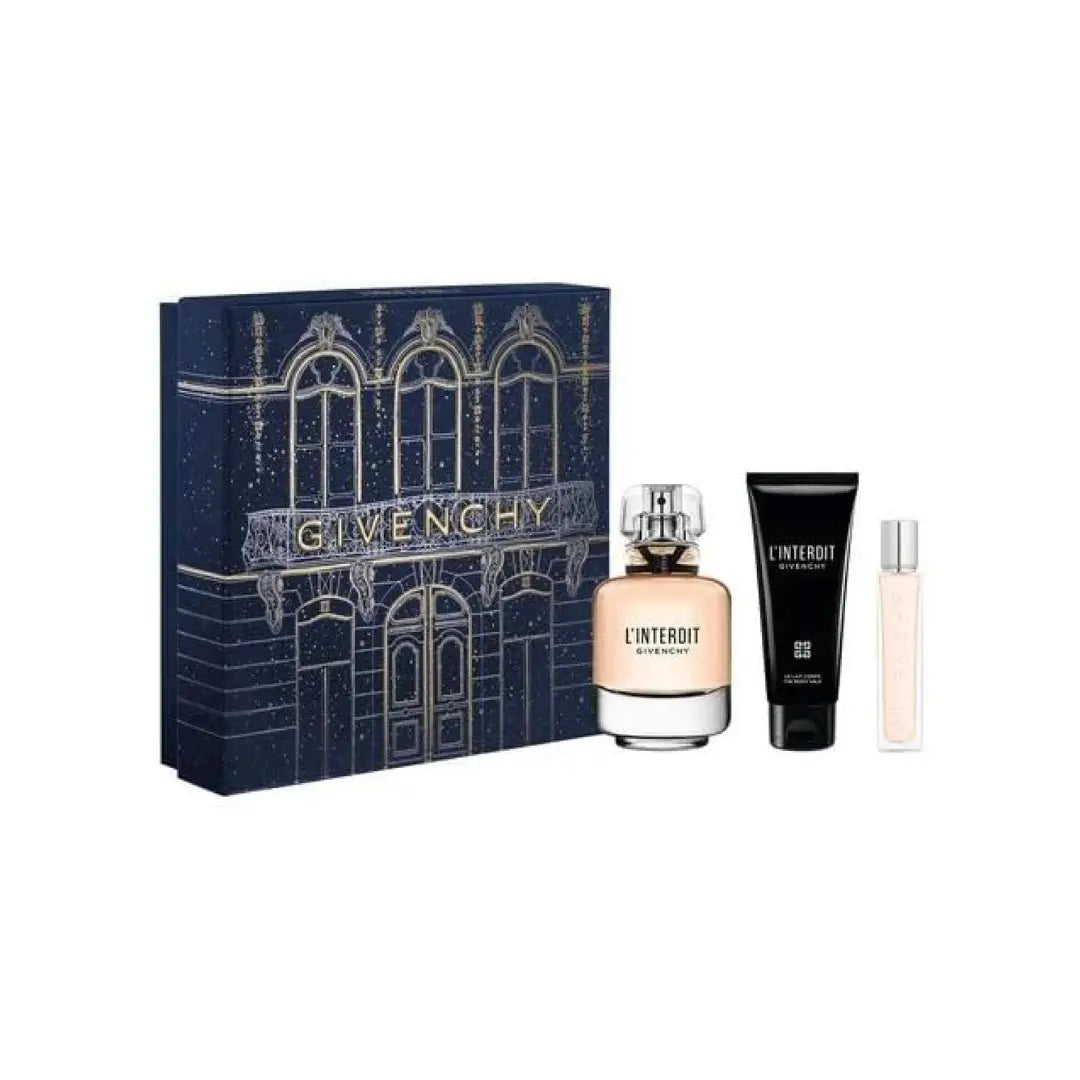 Givenchy L'Interdit For Women EDP 80ml + 75ml Lait Body Milk + 12.5ml Travel Spray Set