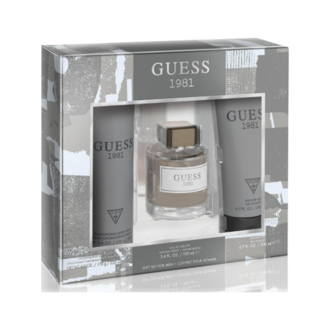 GUESS 1981 100ML+SG 200ML+ DEO SPRAY SET FOR MEN