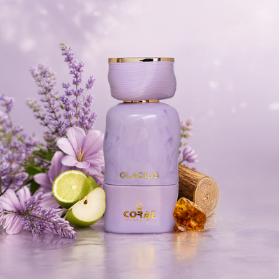 Coral Glacius For Women Extrait De Parfum 100ml – Ultra Long Lasting Fresh Musky Amber Luxury Signature Scent | A Smooth Expression of Feminine Elegance
