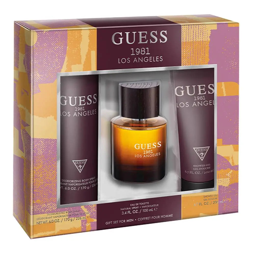 GUESS LOS ANGELES 1981 EDT 100ML SET FOR MEN