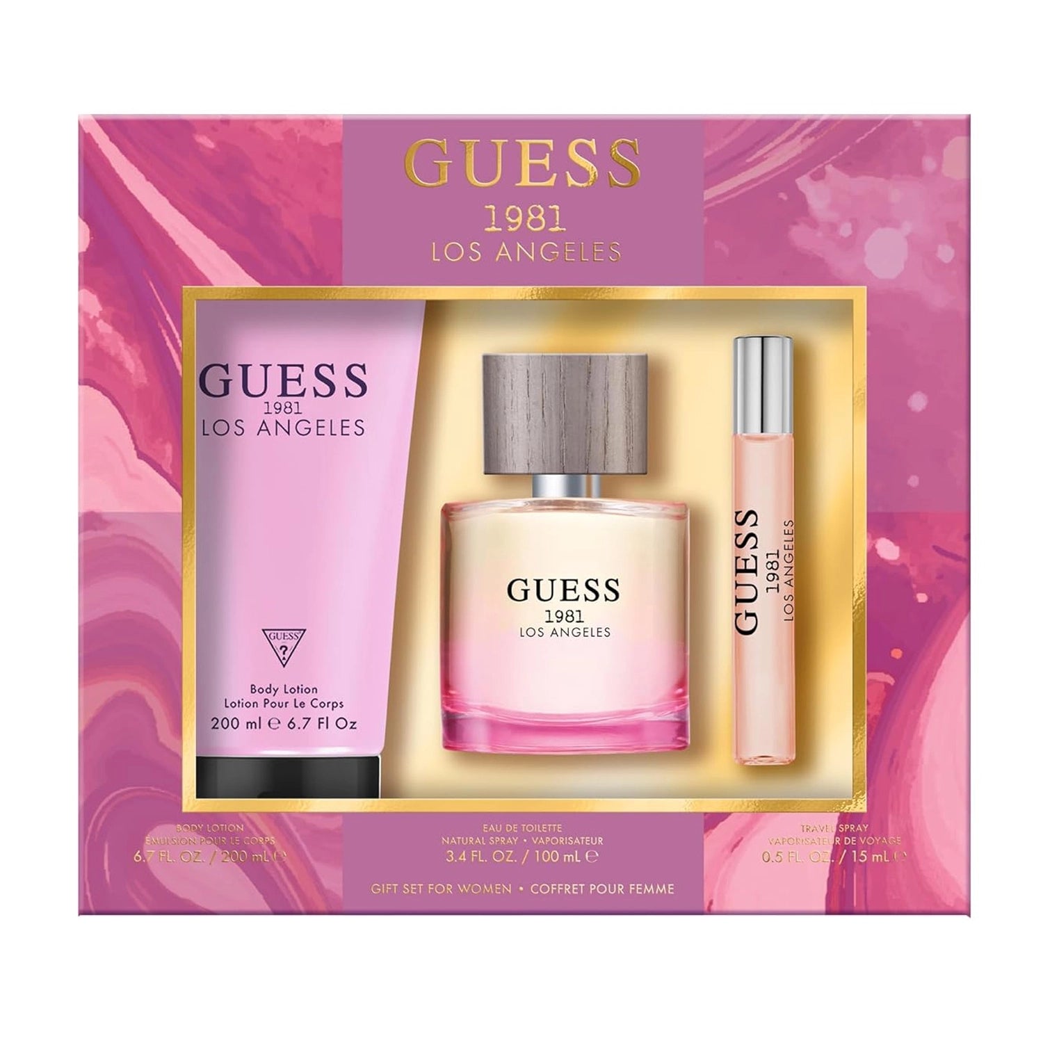 GUESS LOS ANGELES 1981 EDT 100ML SET FOR WOMEN