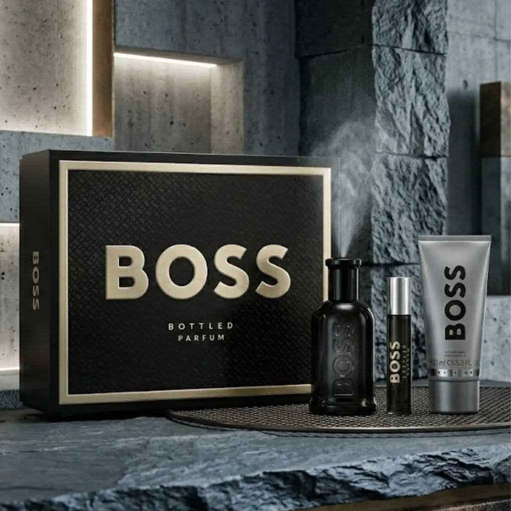 HUGO BOSS BOTTLED PARFUM 100ML + SG 100 ML + 10 ml SET FOR MEN