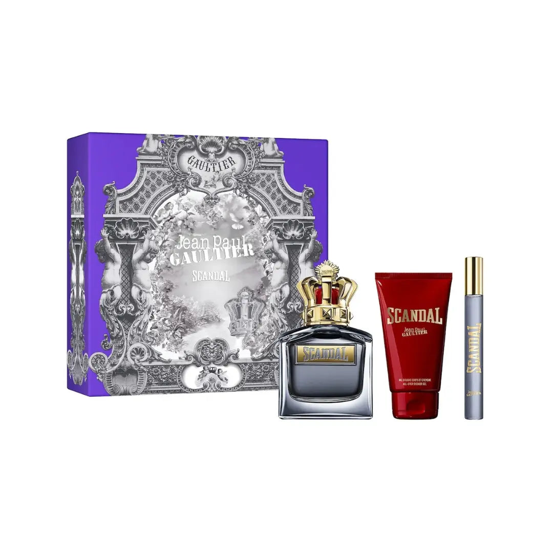 JPG SCANDAL POUR HOMME 100ML + SG 75 +10 ML EDT SET FOR MEN