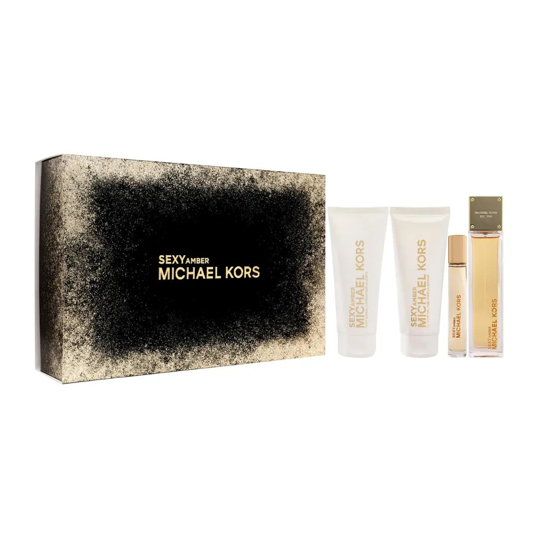 MICHAEL KORS SEXY AMBER EDP 100ML + BL 100ML+SG 100ML+10 ML - SET FOR WOMEN