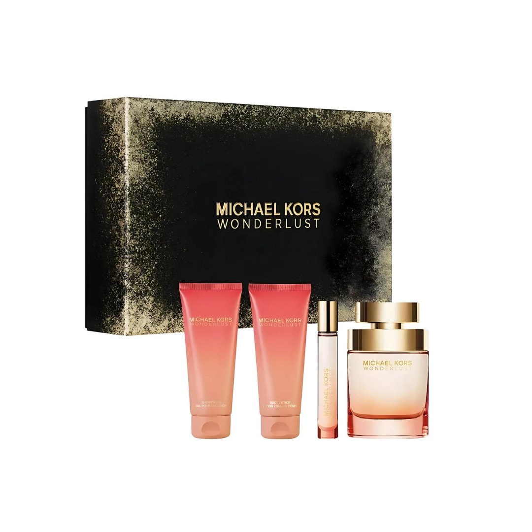 MICHAEL KORS WONDERLUST EDP 100ML + BL 100ML + SG 100ML +10 ML FOR WOMEN SET