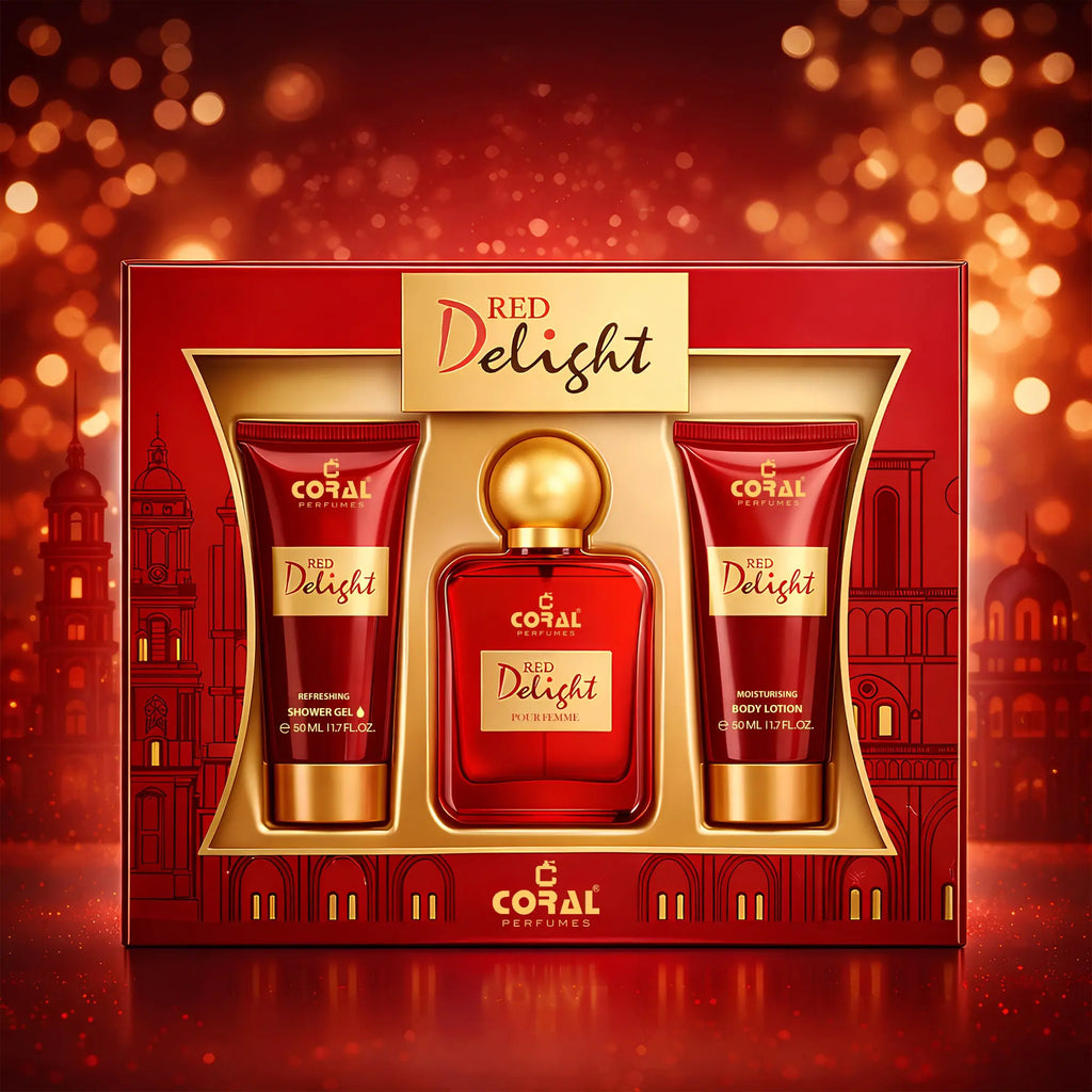 coral 7 piece luxury perfume gift set for men women premium gifting collection