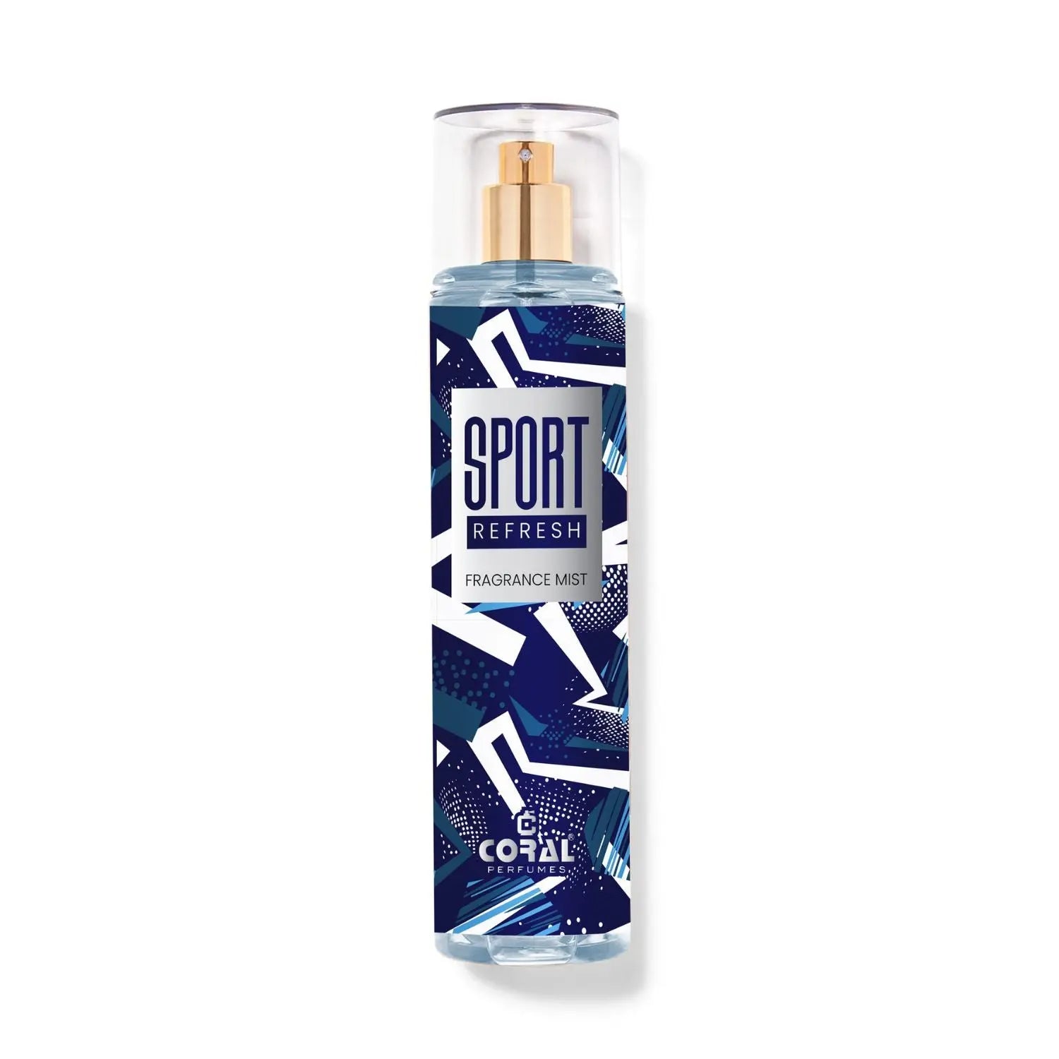 Bin Kamal Coral Sport Refresh men's fragrance mist in 250ml bottle, featuring a fresh and sporty scent.