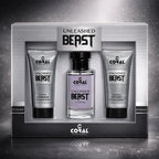 Coral Unleashed Beast Pour Homme Gift Set for Men – 50 ml EDT Fragrance + 50 ml After Shave + 50 ml Shower Gel